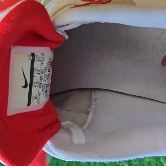 Nike Red and White Sneakers