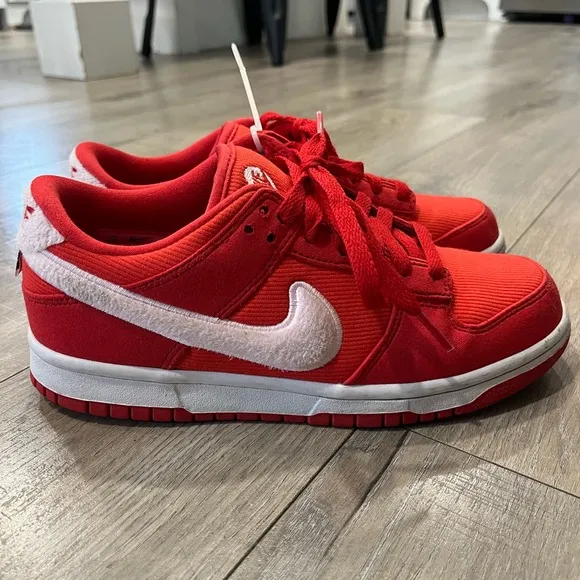 Nike Red Sneakers with White Swoosh