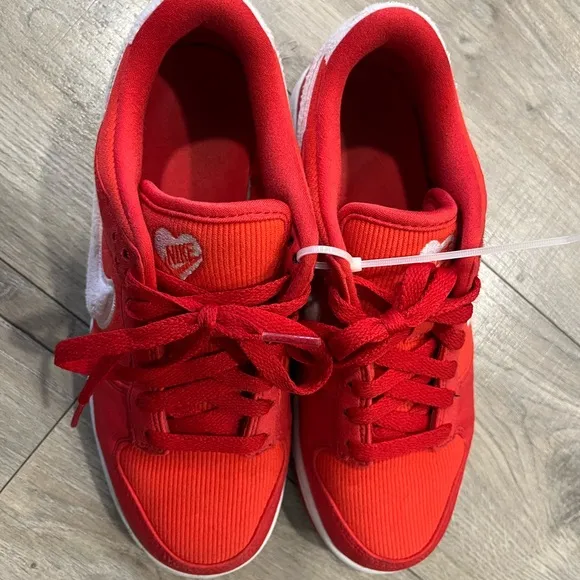Nike Red Sneakers with White Swoosh