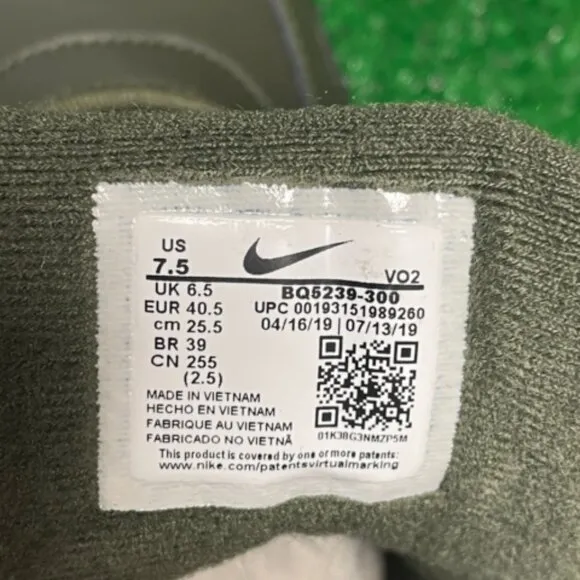 Nike Rhyodomo Sequoia Mens Casual Sneakers Winter Boots BQ5239-300 NEW Size 7.5