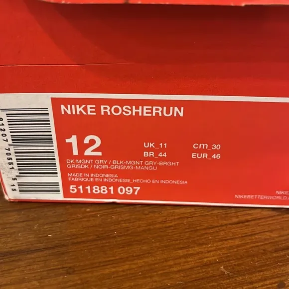 Nike Rosherun Shoes Sneakers new 511881 097 Mens Size 12