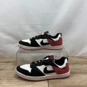 NIKE SB ALLEYOOP MENS SIZE 9 CJ0882 102 SNEAKERS WHITE/BLACK/RED