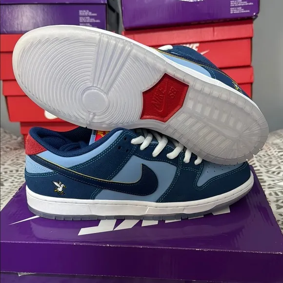 NIKE SB DUNK LOW PRM WSS BLUE Men's Sneakers NEW In the box