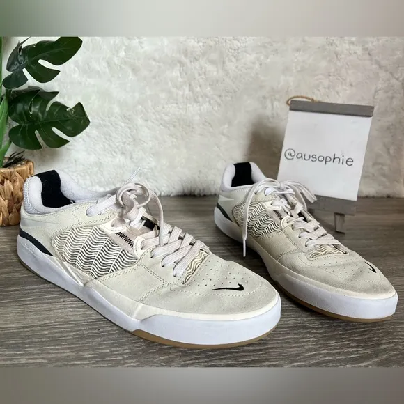 Nike SB Ishod Wair Summit White/Black with gum soles. Size 10