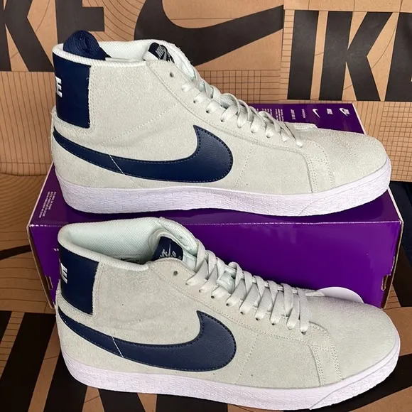 Nike SB Zoom Blazer Mid barely green/navy-barely green WMNS sneakers