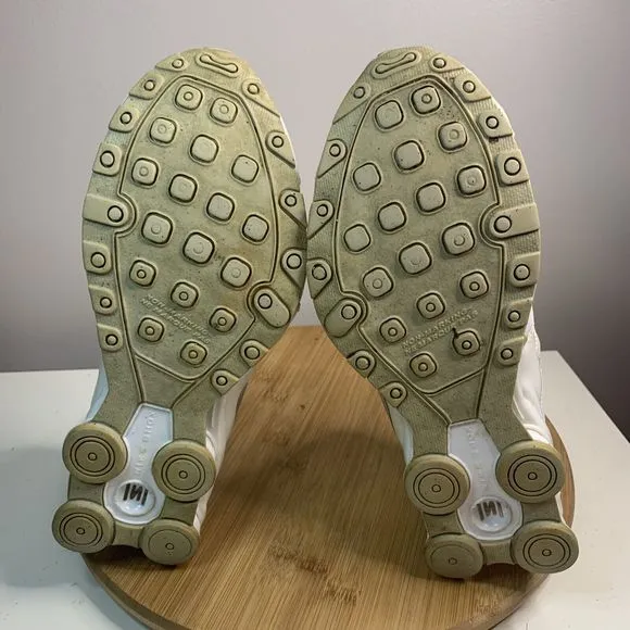 Nike Shox Current GS Shoes Womens Size 8.5 White Sneakers 739637-007