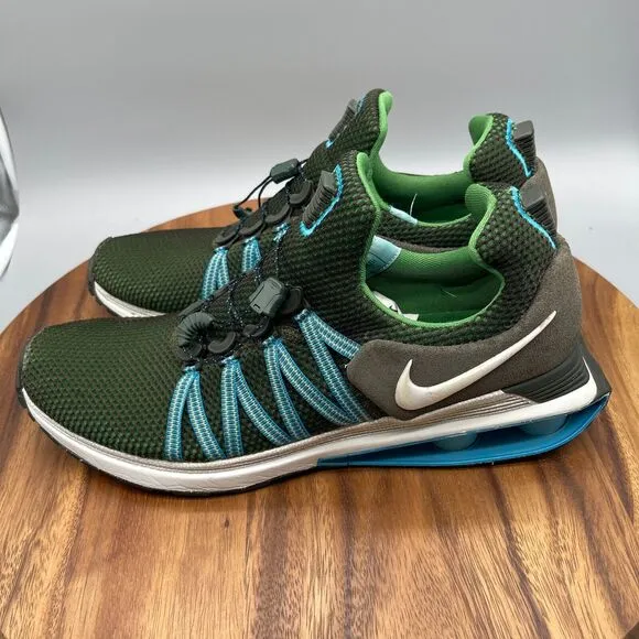 Nike Shox Gravity Green Athletic Running Shoes Sneakers AR1999-300 Men Size 11.5