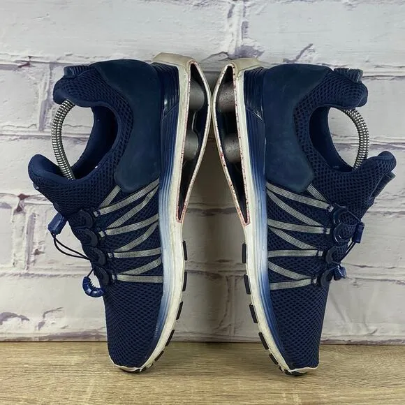 Nike Shox Gravity Running Shoes Men's 8 Navy Blue White Red Athletic Sneakers