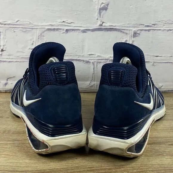 Nike Shox Gravity Running Shoes Men's 8 Navy Blue White Red Athletic Sneakers