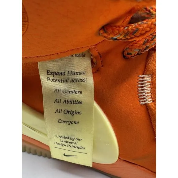 Nike Sneakers Air Deldon FlyEase Men’s 9.5 Orange Basketball Shoes DM4096-800