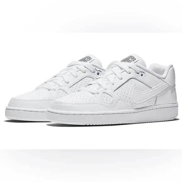 Nike Son of Force GS 'Triple White' Shoes Sneakers  NWOT  |   Size:   7Y