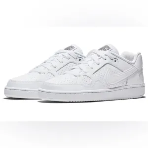 Nike Son of Force GS 'Triple White' Shoes Sneakers  NWOT  |   Size:   7Y