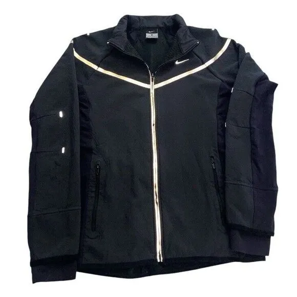 Nike Sphere Double Running Jacket 588169-010 Women's Medium‎ No Outer Layer