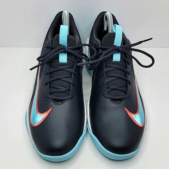 Nike | Team Hustle Quick smoke grey/magic ember low-top sneakers | WMS 7.5