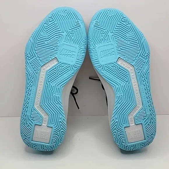 Nike | Team Hustle Quick smoke grey/magic ember low-top sneakers | WMS 7.5