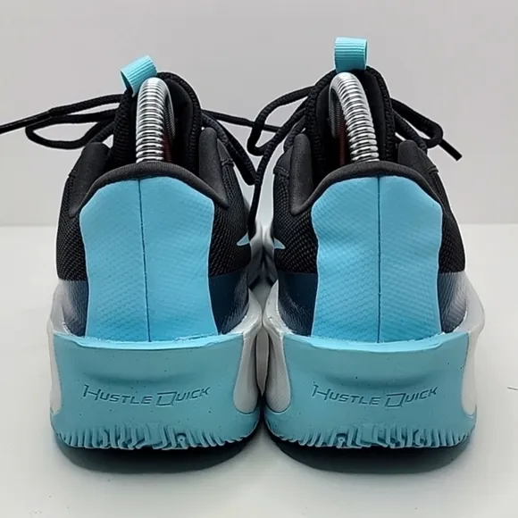 Nike | Team Hustle Quick smoke grey/magic ember low-top sneakers | WMS 7.5