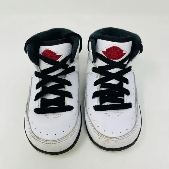 Nike Toddler Jordan 2 Retro TD Chicago DQ8563-106 White Sneakers Shoes Size 7C