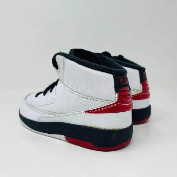 Nike Toddler Jordan 2 Retro TD Chicago DQ8563-106 White Sneakers Shoes Size 7C