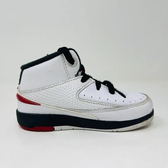 Nike Toddler Jordan 2 Retro TD Chicago DQ8563-106 White Sneakers Shoes Size 7C