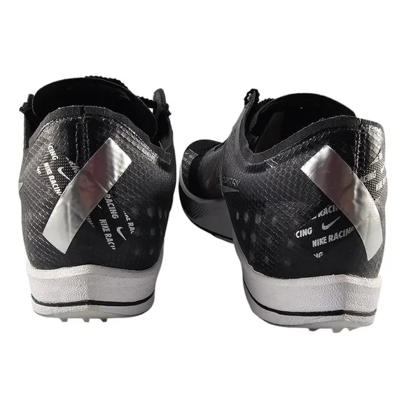 Nike Track Shoes Mens 8 Cross Country Spikes Zoom X Dragonfly Black White NWOT