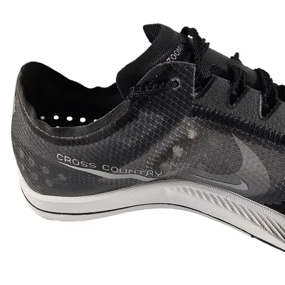 Nike Track Shoes Mens 8 Cross Country Spikes Zoom X Dragonfly Black White NWOT