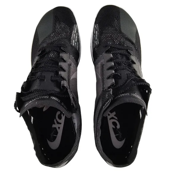 Nike Track Shoes Mens 8 Cross Country Spikes Zoom X Dragonfly Black White NWOT