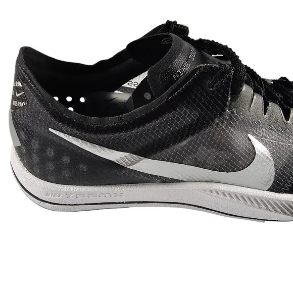 Nike Track Shoes Mens 8 Cross Country Spikes Zoom X Dragonfly Black White NWOT