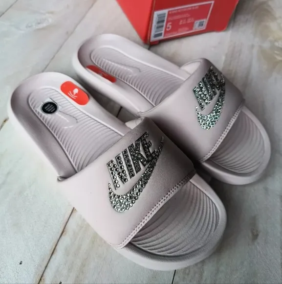 Nike Victori One Slide Barely Rose Pink Slides Sandals Shoes Womens 5