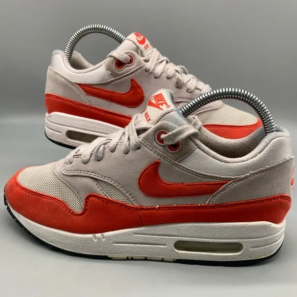 Nike Women's Air Max 1 Varsity Red Habanero Running Sneakers Shoes Size 8