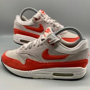 Nike Women's Air Max 1 Varsity Red Habanero Running Sneakers Shoes Size 8