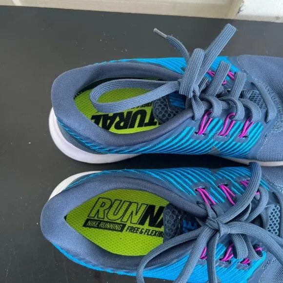 Nike Women's Free RN CMTR Blue Sneakers Shoes Size 6.5 Style 831511-400
