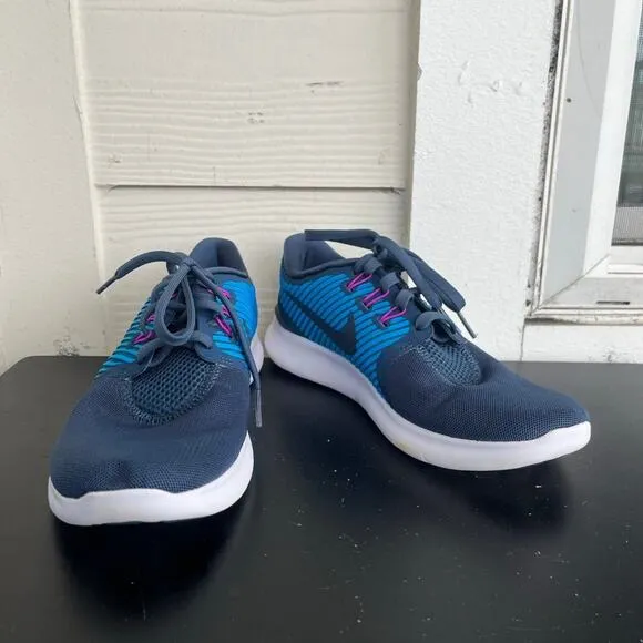 Nike Women's Free RN CMTR Blue Sneakers Shoes Size 6.5 Style 831511-400
