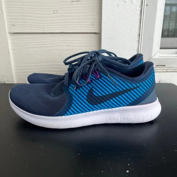 Nike Women's Free RN CMTR Blue Sneakers Shoes Size 6.5 Style 831511-400