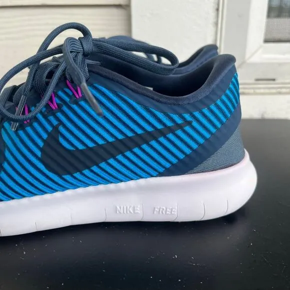 Nike Women's Free RN CMTR Blue Sneakers Shoes Size 6.5 Style 831511-400