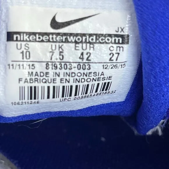 Nike Women's Revolution 3 Gray Blue Running Shoes Sneakers 10 Style 819303-003