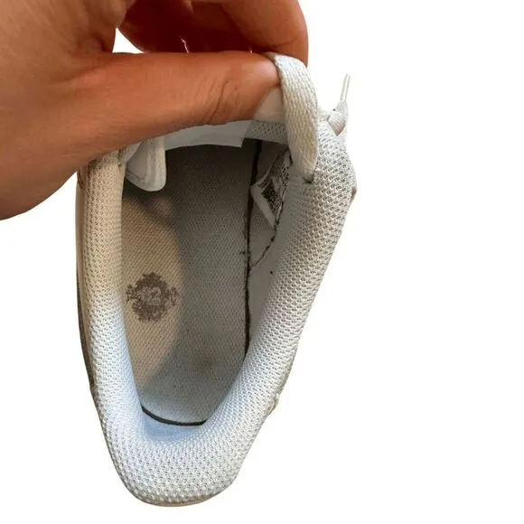 Nike Womens White Lace Up Air Force 1 Low Top Casual Sneakers Size 8.5