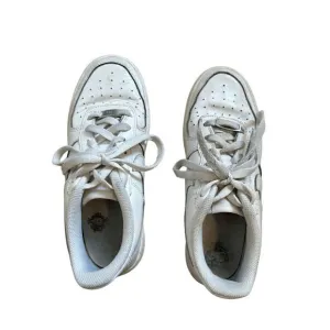 Nike Womens White Lace Up Air Force 1 Low Top Casual Sneakers Size 8.5