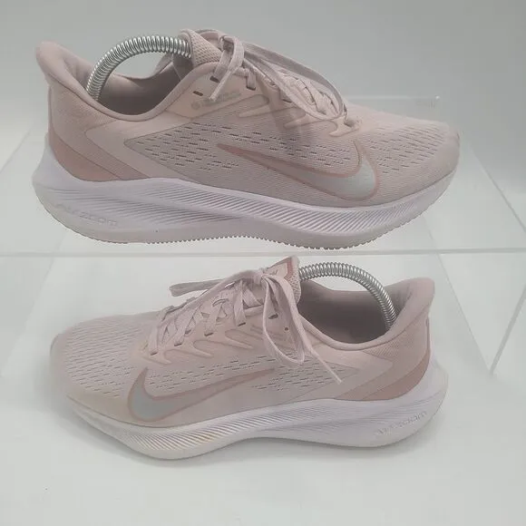 Nike Women's Zoom Winflo 7 Barely Rose/R-Bronze Running Shoes-Sz 10 CJ0302-601