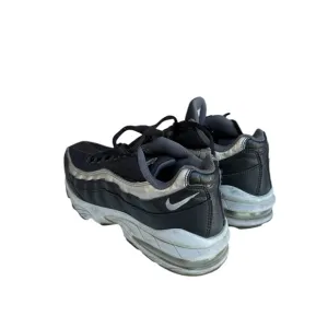 Nike Youth Air Max 95 GS Shoes Size 4.5Y Black Dark Gray - Metallic Silver