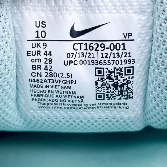 Nike Zoom Pulse Nursing All Day Shoes Mens 10 Womens 11.5  CT1629-001
