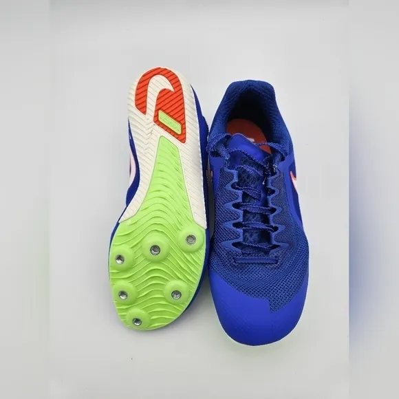 Nike Zoom Rival 'Racer Blue Safety Orange' Track Shoes Mens Size 4.5