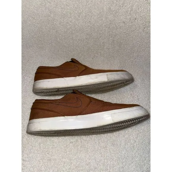 Nike Zoom Stefan Janoski Slip-On Men's Sneakers‎ Brown Size 8.5