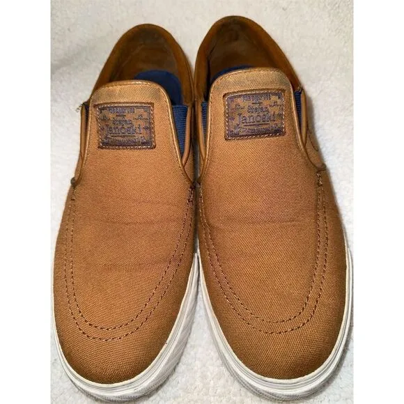 Nike Zoom Stefan Janoski Slip-On Men's Sneakers‎ Brown Size 8.5