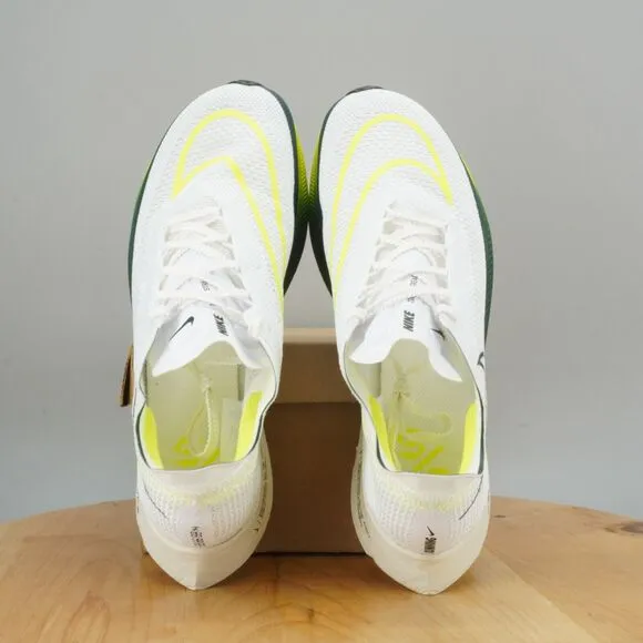 Nike ZoomX Streakfly Mens Size 8.5 Shoes White Volt Green Lightweight Running