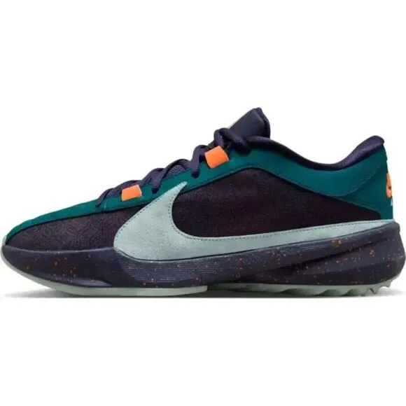 Nike Zoom Freak 5 DX4985-300 Sneakers Men's Geode Teal Purple Ink Shoes FD350