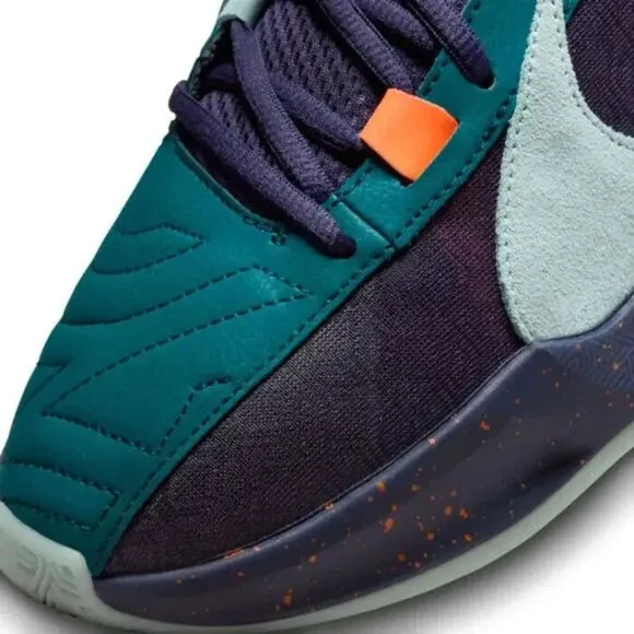 Nike Zoom Freak 5 DX4985-300 Sneakers Men's Geode Teal Purple Ink Shoes FD350
