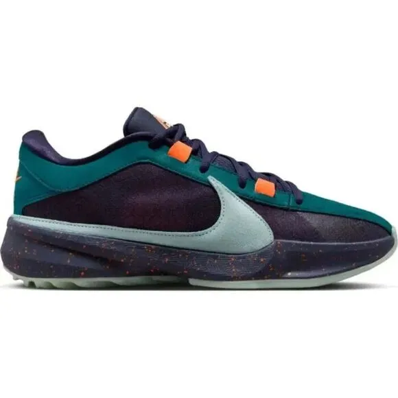 Nike Zoom Freak 5 DX4985-300 Sneakers Men's Geode Teal Purple Ink Shoes FD350