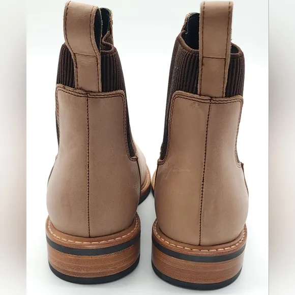 Nisolo Carmen Chelsea Boots 2.0 Leather Slip On Almond Women's Size 9