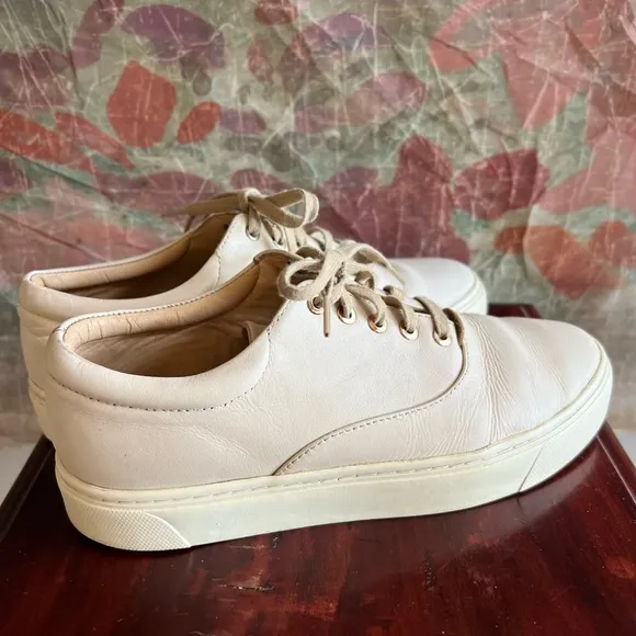 Nisolo Handcrafted Elayna Sneakers in Latte womens 7.5