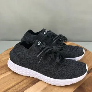 NoBull Knit Running Shoes Mens 8 Gray White Lightweight Cushioned Performance